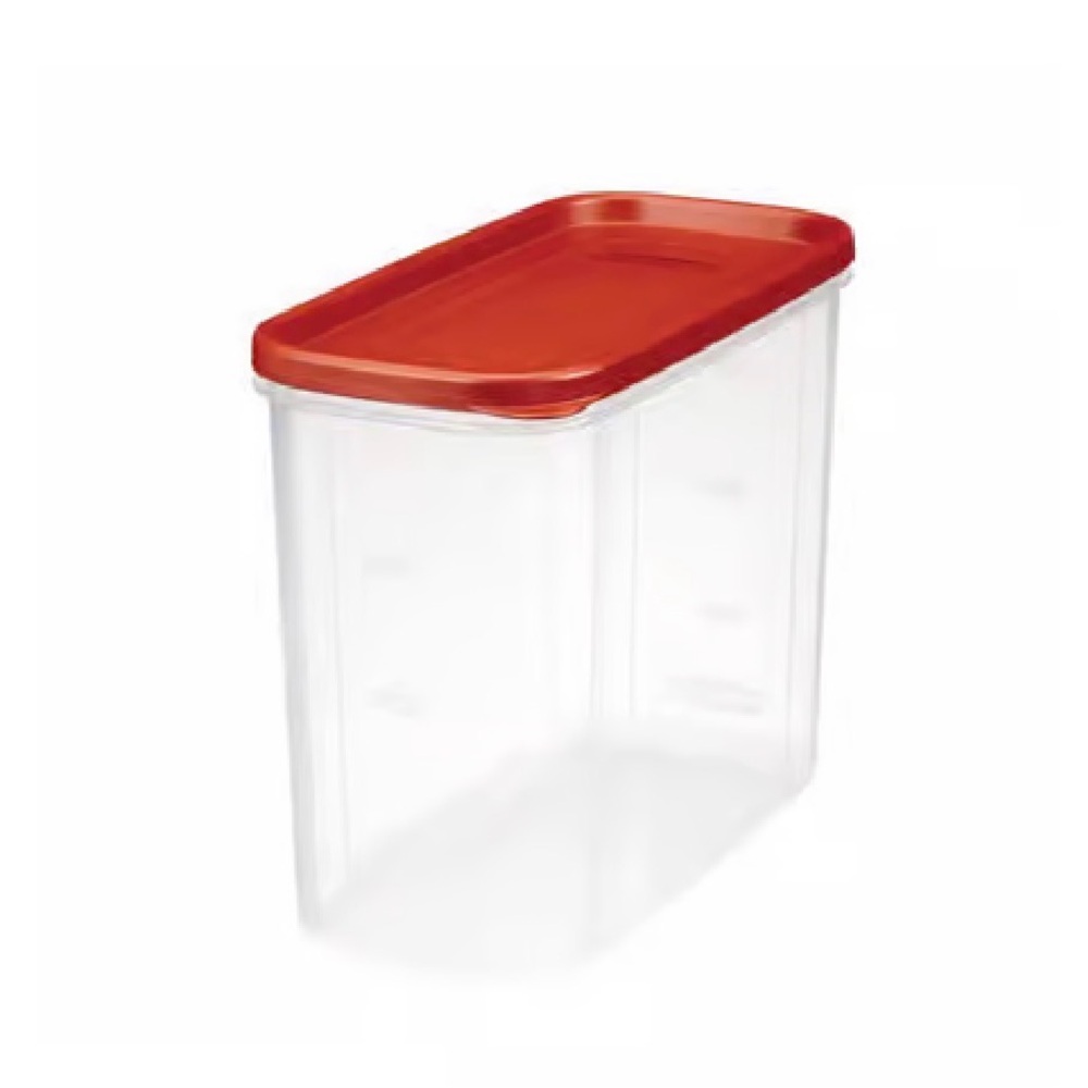 Rubbermaid 16 cups Clear/Red Food Storage Container Lid Stackable Airtight Seal